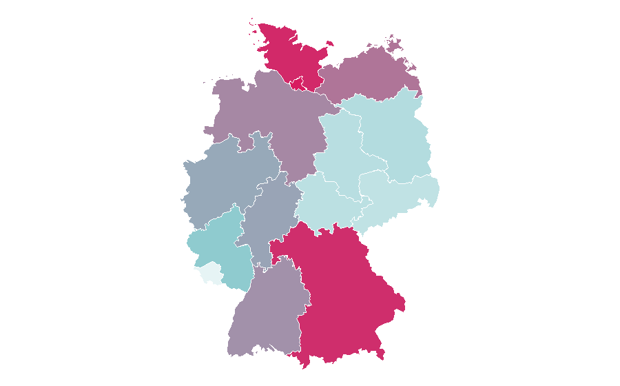 Affinità per regione — Marco Polo, Germania