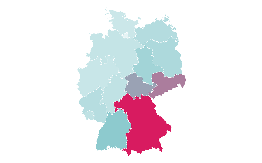 Affinity by region — Maria Höfl-Riesch, Germany