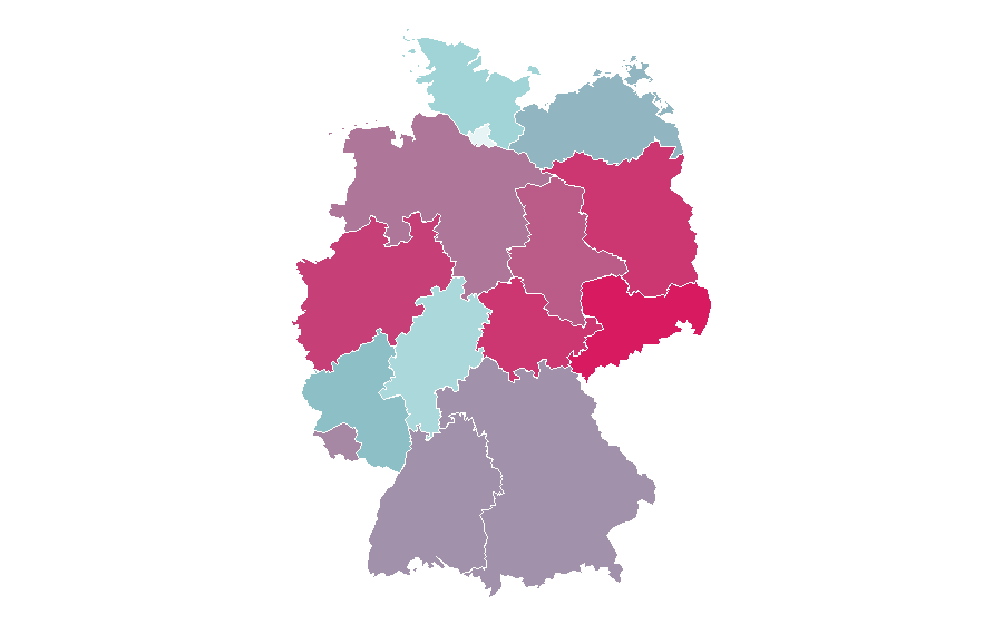 Affinity by region — Maria Montessori, Germany