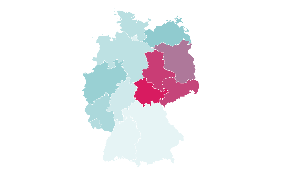 Affinity by region — Marie-Agnes Strack-Zimmermann, Germany