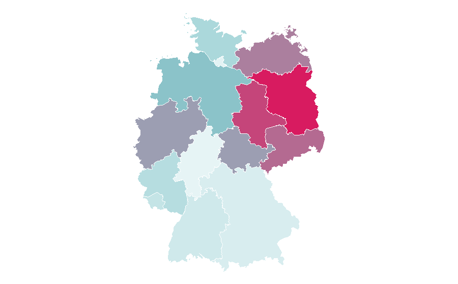 Affinity by region — Marie Wegener, Germany