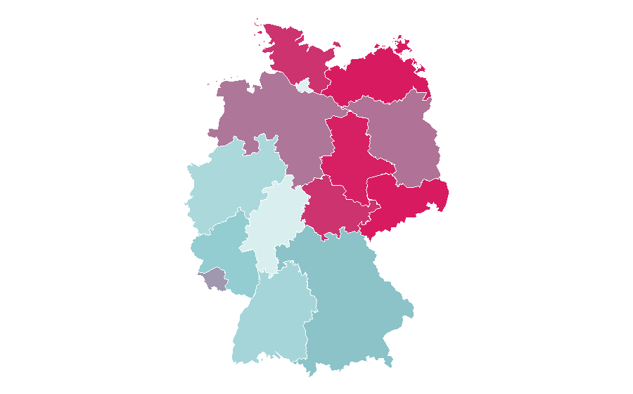 Affinity by region — Marine mammal, Germany