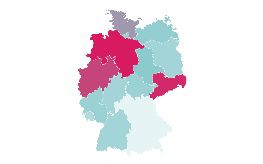 Affinity by region — Mario Kart 8, Germany