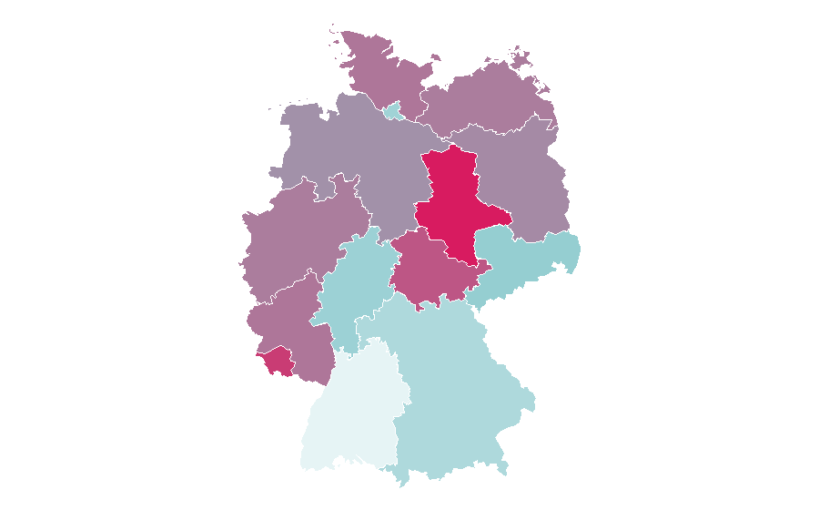 Affinity by region — Mariska Hargitay, Germany