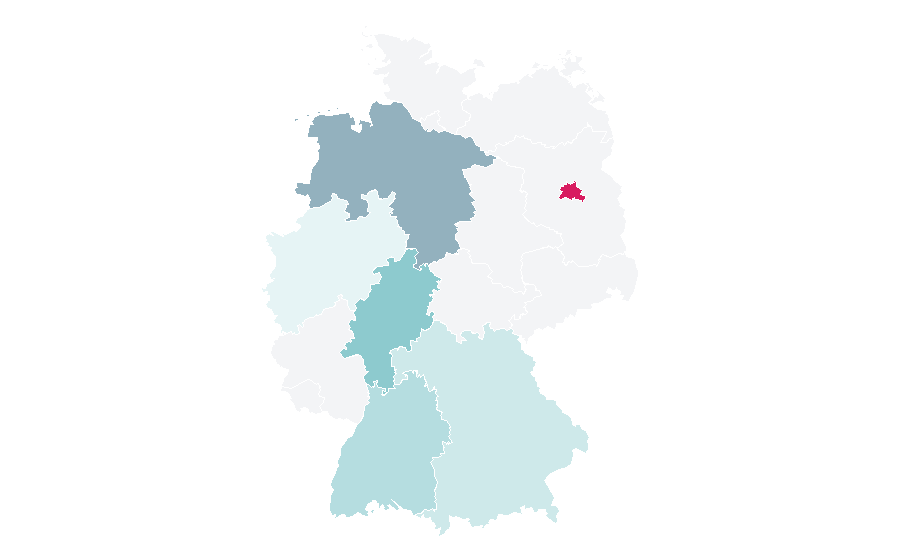 Affinity by region — Maritime Southeast Asia, Germany