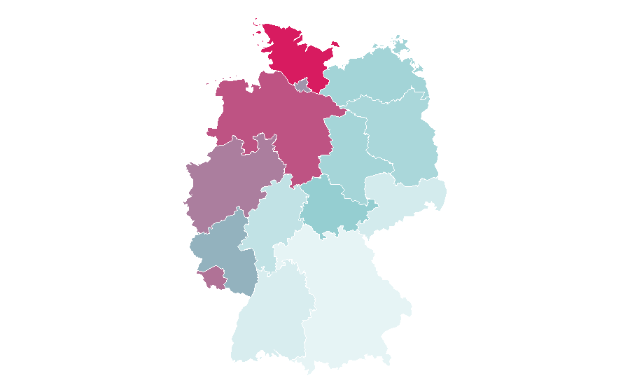 Affinity by region — Marius Müller-Westernhagen, Germany