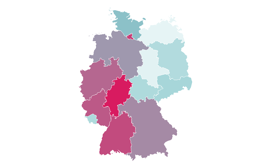 Affinité par région — Marketing, Allemagne