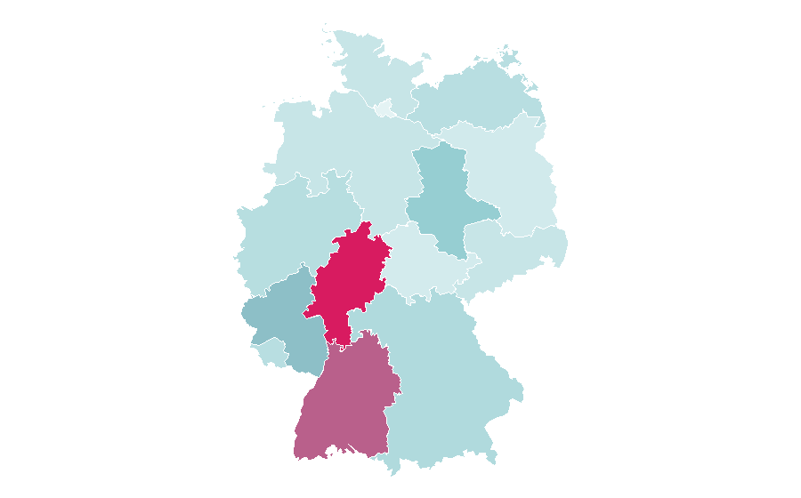 التقارب حسب المنطقة — Marktplatz, ألمانيا