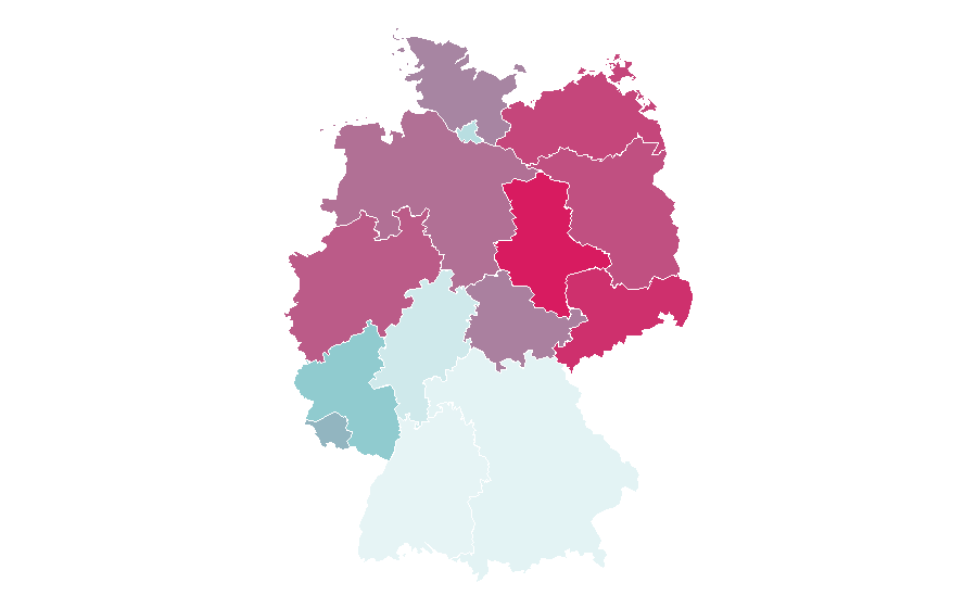 Affinity by region — Markus Maria Profitlich, Germany