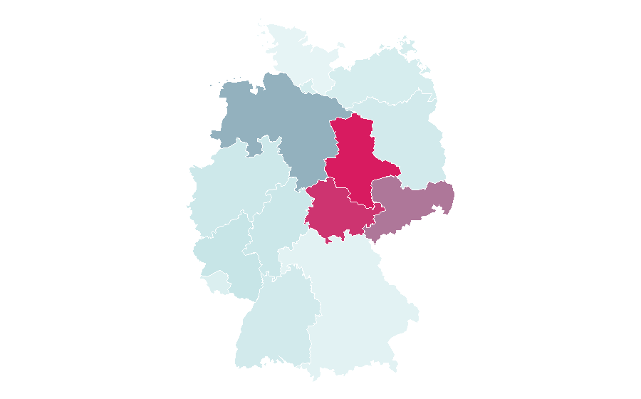 Affinity by region — Martin Luther, Germany