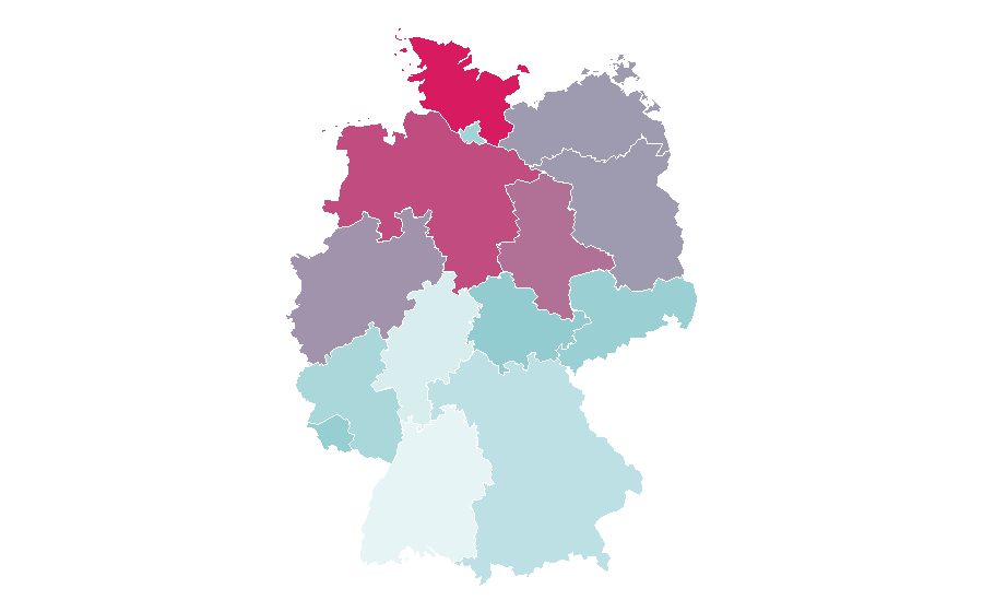 Affinity by region — Martin Semmelrogge, Germany