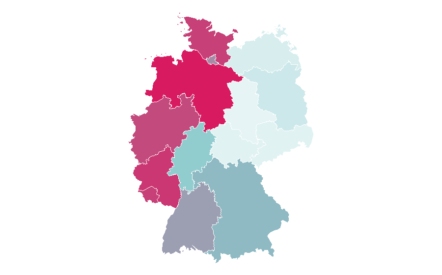 Affinity by region — Martina Navratilova, Germany