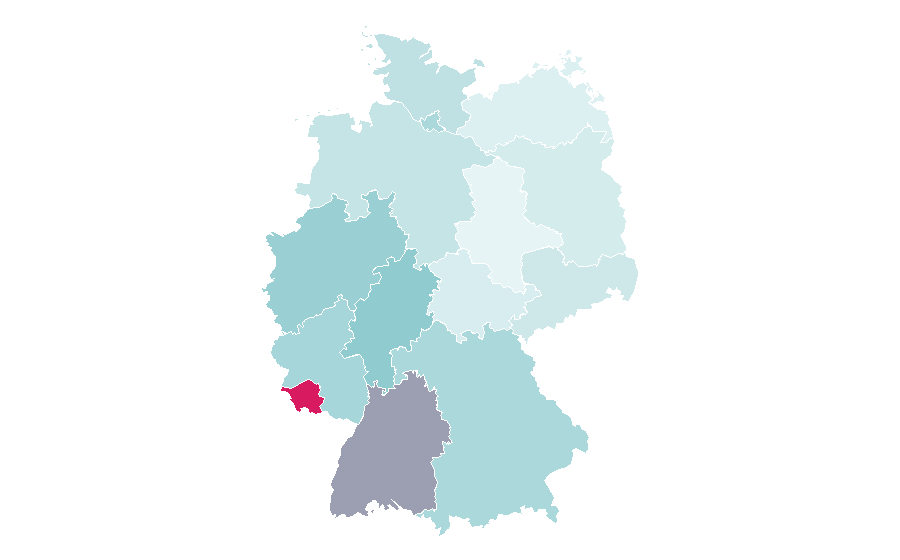 Affinity by region — Martinique, Germany