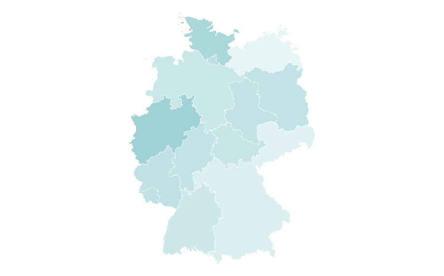 Affinity by region — Mary Mouser, Germany