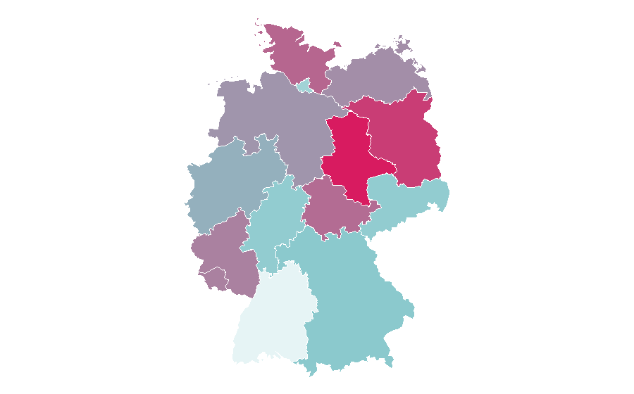 Affinity by region — Mary Steenburgen, Germany