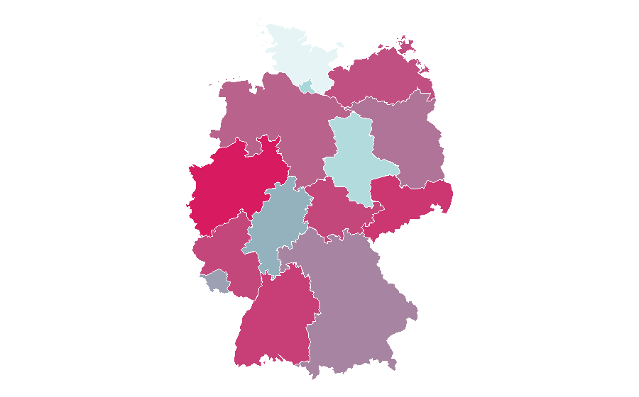 Affinity by region — Masha and the Bear, Germany
