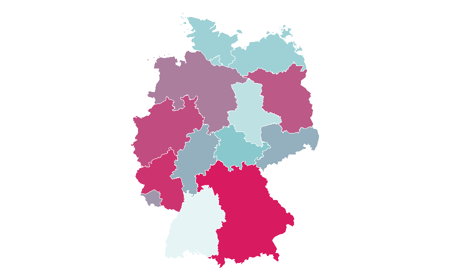Affinity by region — Massage table, Germany