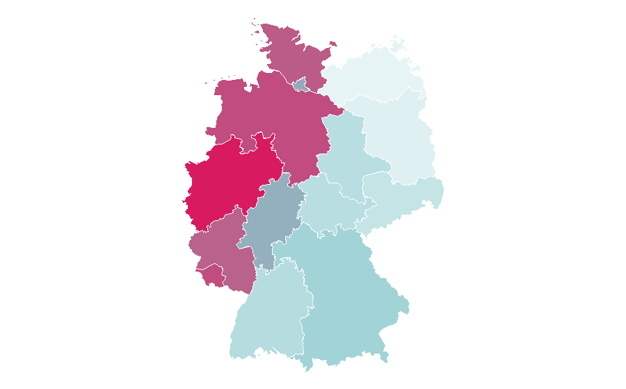 Affinity by region — Masters of the Universe (comics), Germany
