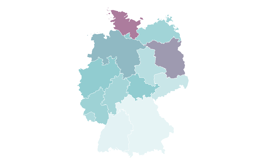 Affinity by region — Matthias Brandt, Germany