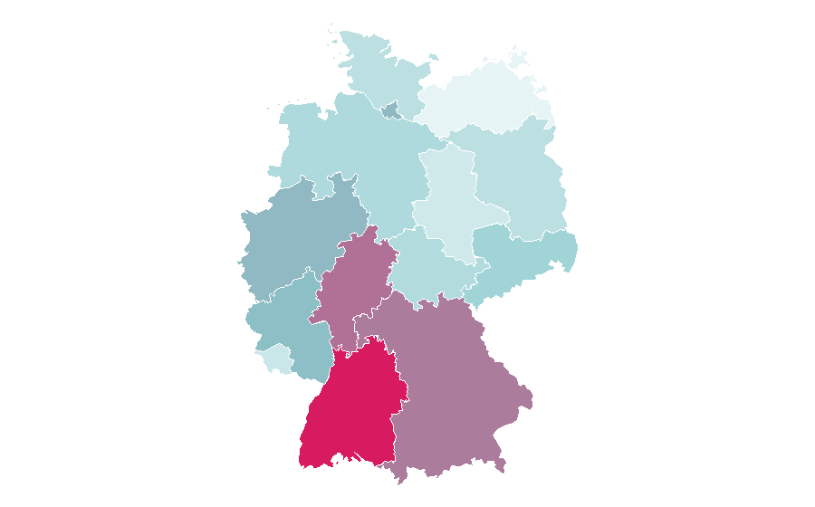 Affinity by region — Mauritius, Germany