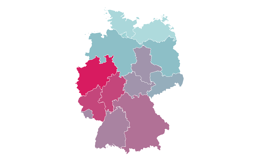 Afinidad por región — Mazda, Alemania
