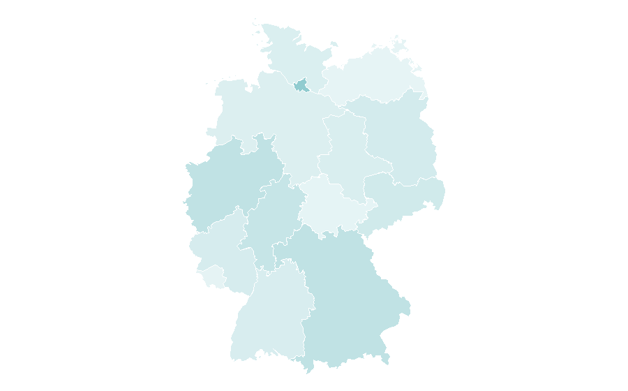 Affinità per regione — McFit, Germania