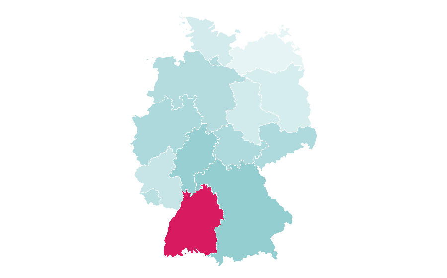 Affinity by region — Mechatronics, Germany