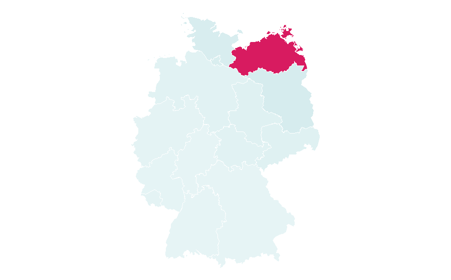 Affinità per regione — Mecklenburg-Vorpommern, Germania