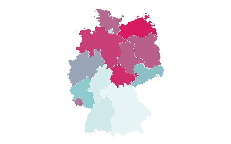 Affinity by region — Medical Detectives, Germany