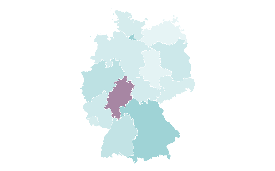 Affinity by region — Medium (TV series), Germany