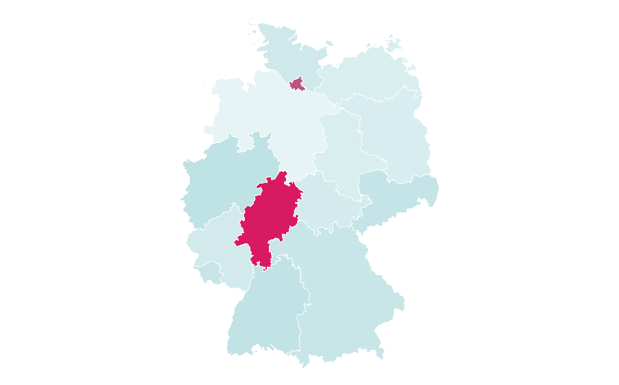 Affinity by region — Mehndi, Germany