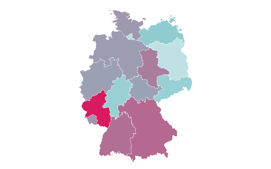 Affinity by region — Mein Lokal, Dein Lokal, Germany