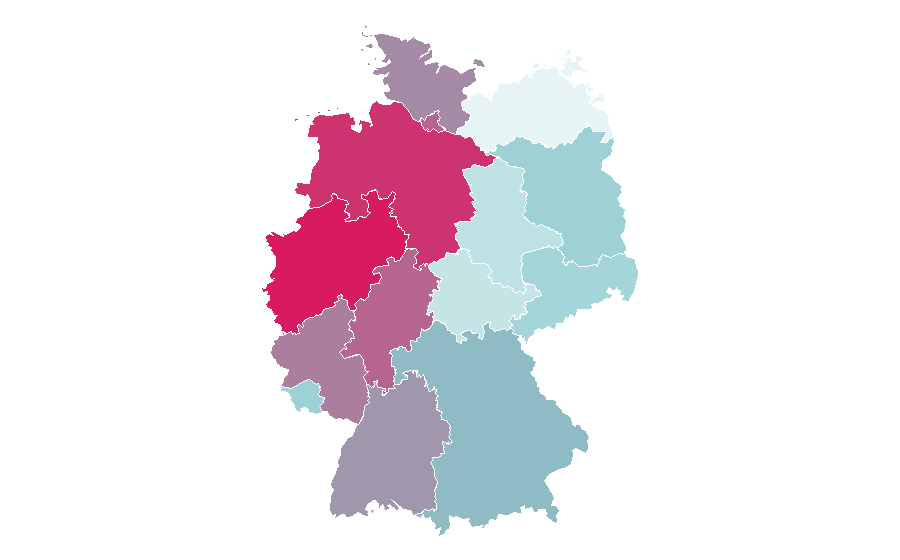 Afinidad por región — Melatonin, Alemania