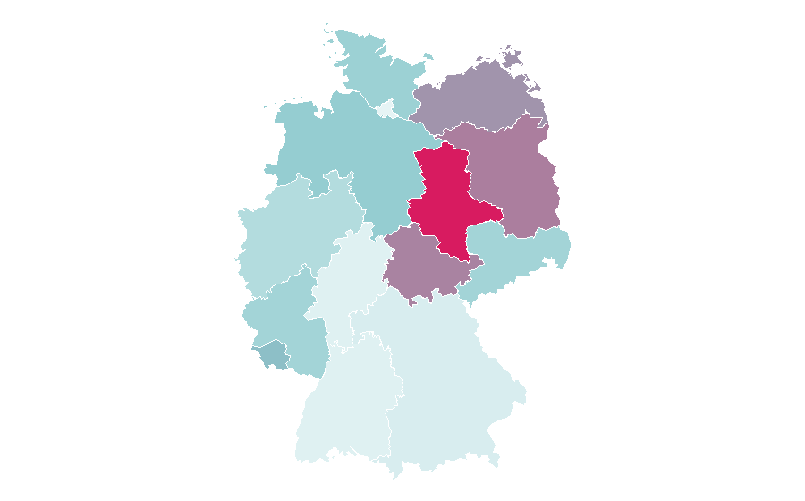 Affinity by region — Melissa Gilbert, Germany