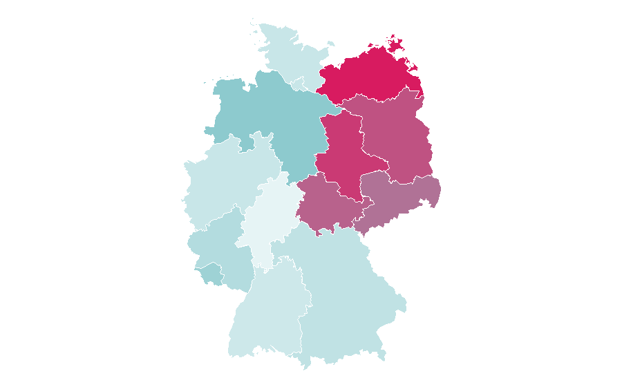 Affinity by region — Member state of the European Union, Germany