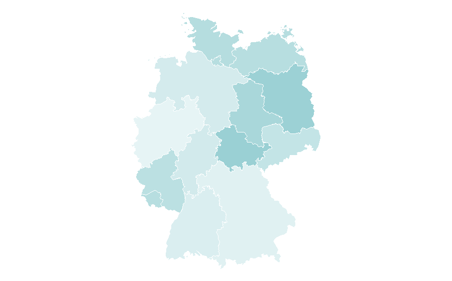Affinity by region — Member states of the Arab League, Germany