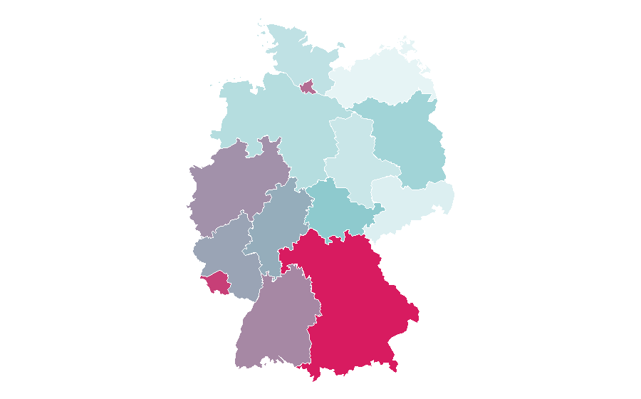 Affinity by region — Men's Health (magazine), Germany