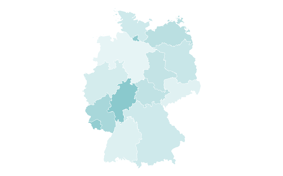 Affinity by region — Mental Health Awareness Month, Germany