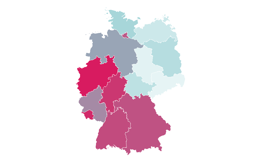 Affinity by region — Mercedes-Benz GLA-Class, Germany