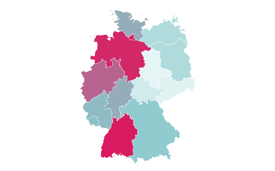 Affinity by region — Mercedes-Benz GLK-Class, Germany