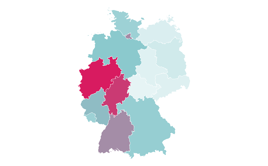 Affinity by region — Mero (band), Germany