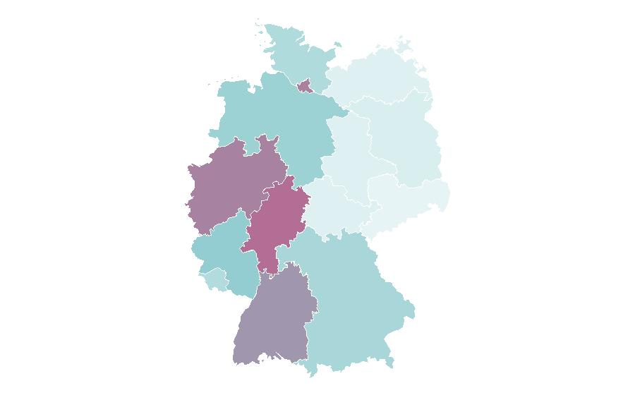 Affinity by region — Mersin, Germany