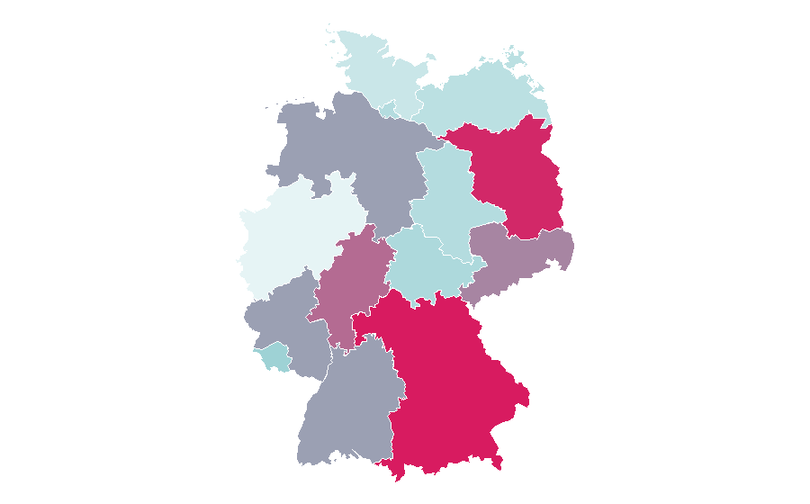 Affinity by region — Mespilus germanica, Germany