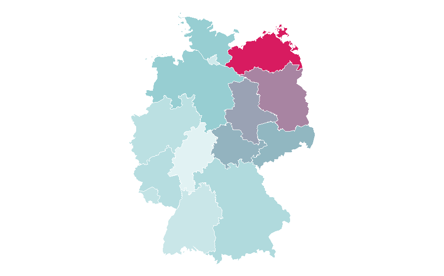 Affinity by region — Metal detector, Germany