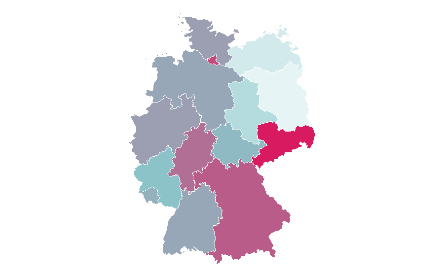 Affinity by region — Metalcore, Germany