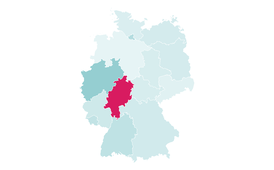 Affinity by region — Metre, Germany