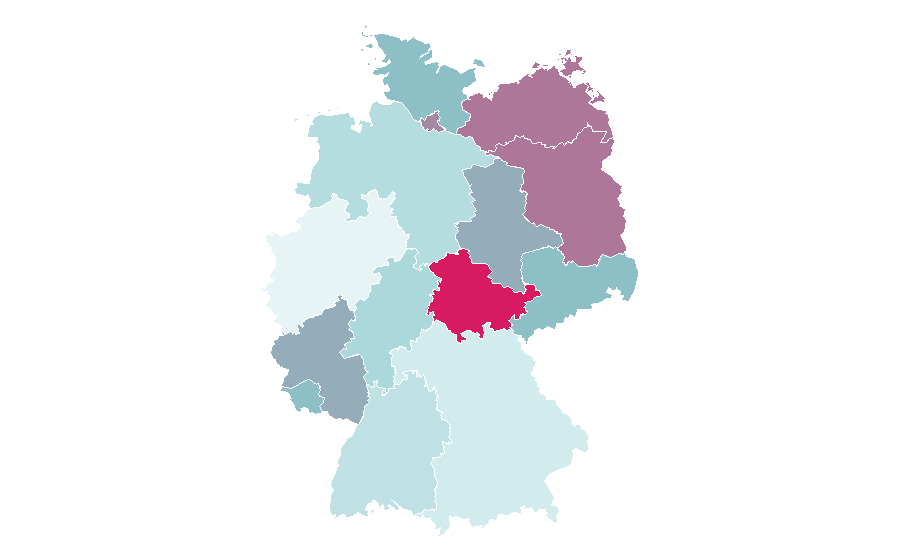 Affinity by region — Metro-North Railroad, Germany