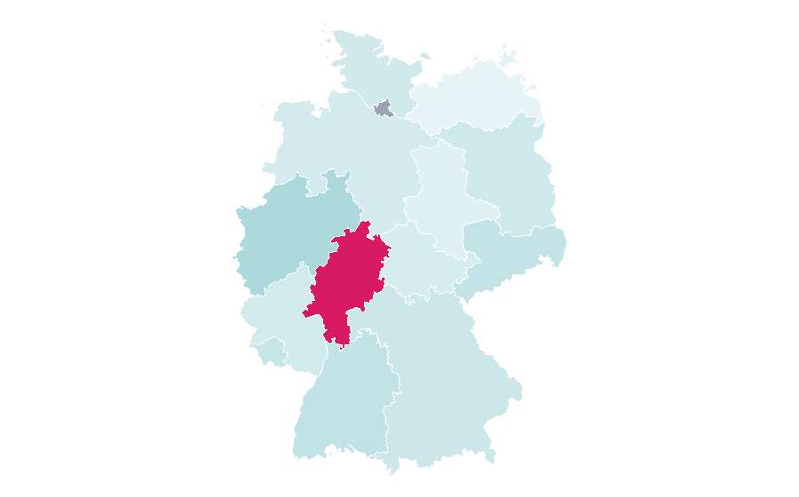 Affinity by region — Metropolis, Illinois, Germany