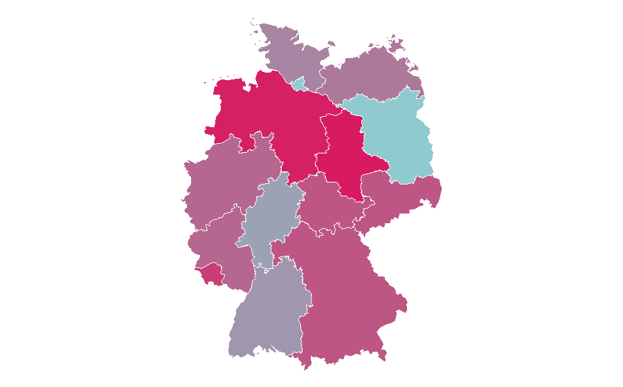 Affinity by region — Mia Julia, Germany