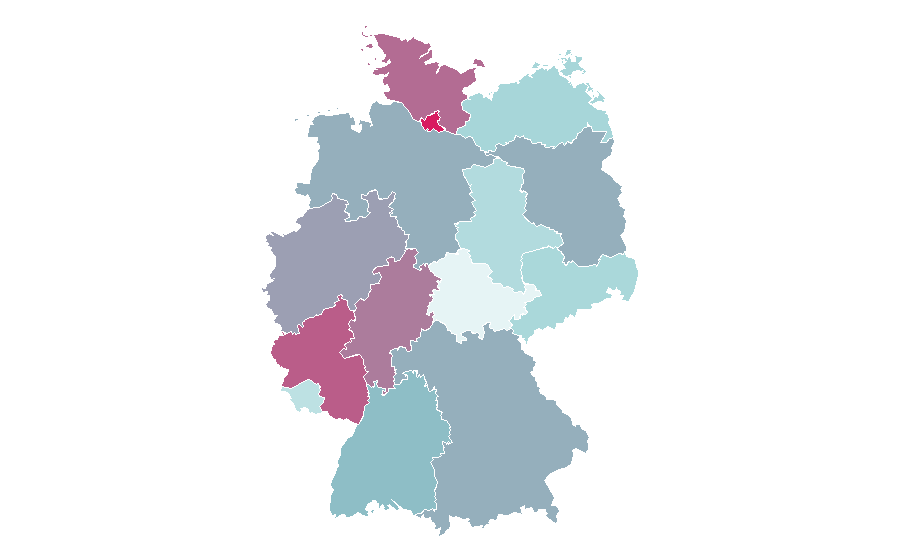 Affinity by region — Miami Dolphins, Germany
